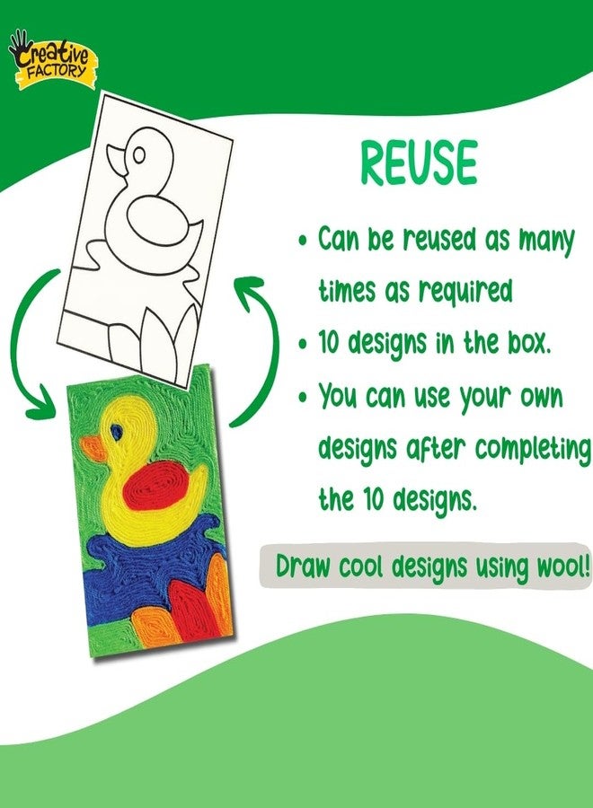 Zephyr Creative Factory Woolcro - Forest Friends, Art and Craft kit for Girls 5+, Yarn Craft, DIY kit, Travel Toys - Image 5